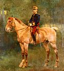 Horseback Canvas Paintings - A Portrait Of Alfonso III On Horseback